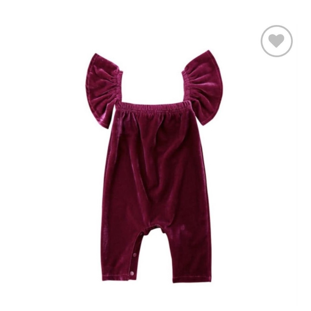 Vika romper in burgundy